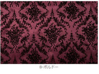 [T1050] Satin flocky flower [Dress store-in-store-brushed fabricated fabric japanese] Nippori textile town