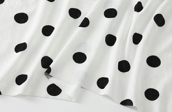 [E860050201] velor polka dot pattern [dress-store decoration brushed Cosplay Made in Japan Nippori textile city