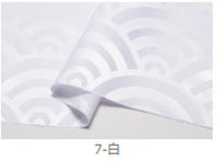 [6191] Aomi Wave Satin Jacquard [Japanese-style clothing store Decoration Aoi Wave Yosakoi Japanese] Nippori Textiles