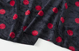 [E860050201] Velour-Polka-Punkt-Muster [Dress-Shop-Dekoration gebürstet Cosplay Made in Japan Nippori Textilstadt