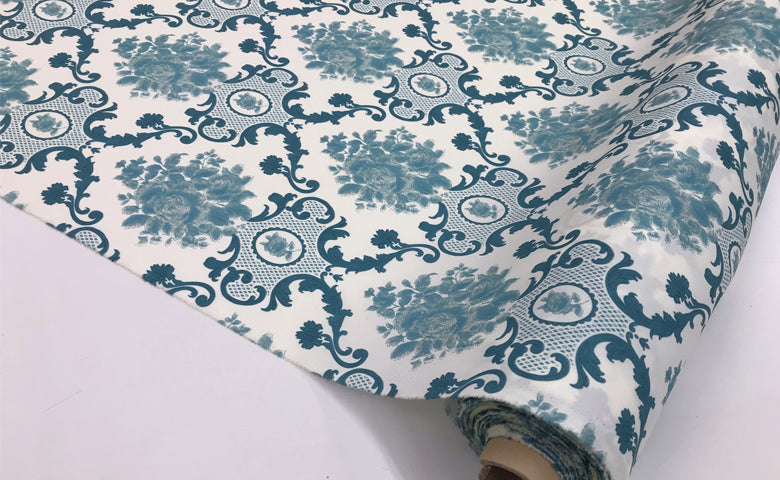 Took-a039】ダマスク柄プリント【広幅 ドレス 店舗内装飾 衣装 日本製