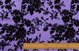[T1050] Satin Flocky Flower [Dress Store-In-Store-gebürstetes Gewebe Japanisch] Nippori Textilstadt