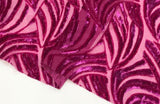 [1200] Lion Zurück Zebra Muster [Kleidgeschäft Dekoration gebürstet gebürstetes Glitter Stoff Japan] Nippori Textilien