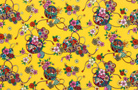 [0527] Phi-珠寶圖案打印[日本式服裝店裝飾花卉日本]尼友紡織鎮