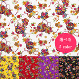 [0527] Phi-珠寶圖案打印[日本式服裝店裝飾花卉日本]尼友紡織鎮