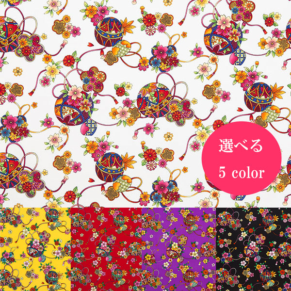 [0527] Phi-珠宝图案打印[日本式服装店装饰花卉日本]尼友纺织镇