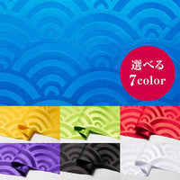 [6191] AOMI WAVE SATIN JACQQUARD [Magasin de vêtements de style japonais Décoration Aoi Wave Yosakoi Japonais] Nippori Textiles