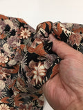 【V3216】 Chirimen Blumenklinge Muster [japanische klebrige klebrige Store Dekoration Chip Männer Hemden hergestellt in Japan] Nippori Textilien