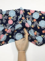【V3216】腎上腺花刀片圖案[日本粘滯商店裝飾芯片男士襯衫]日本紡織品