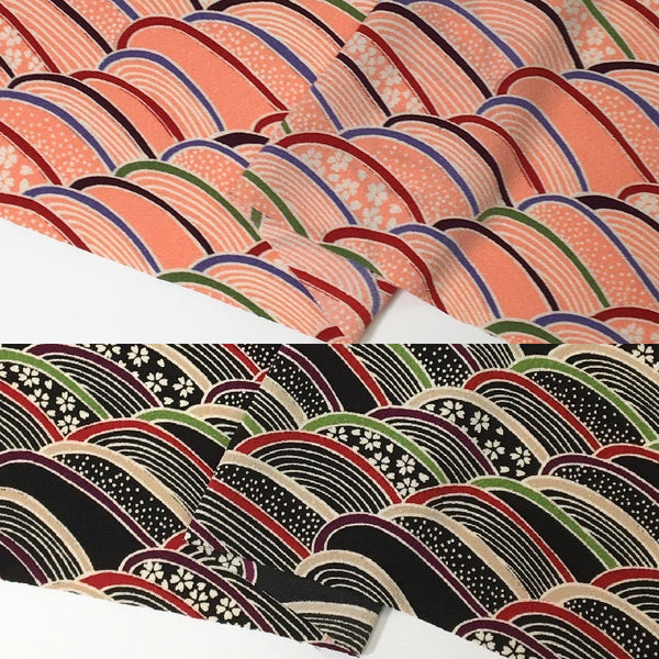 【V3216】 Chirimen Blumenklinge Muster [japanische klebrige klebrige Store Dekoration Chip Männer Hemden hergestellt in Japan] Nippori Textilien